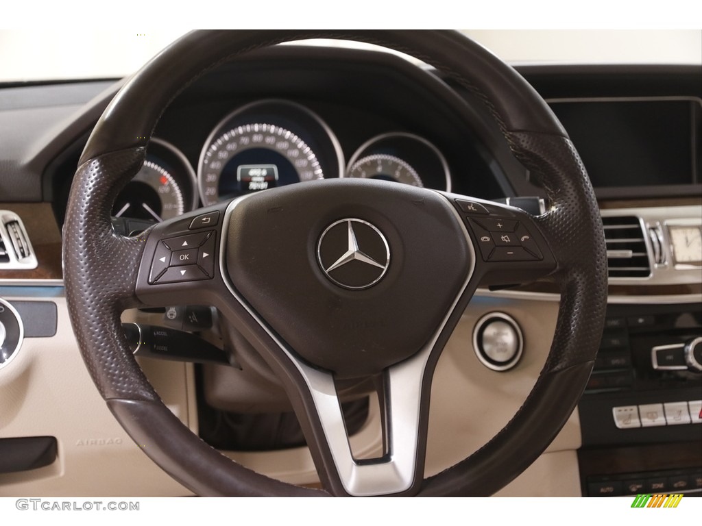 2014 E 350 4Matic Sport Sedan - Lunar Blue Metallic / Silk Beige/Espresso Brown photo #7