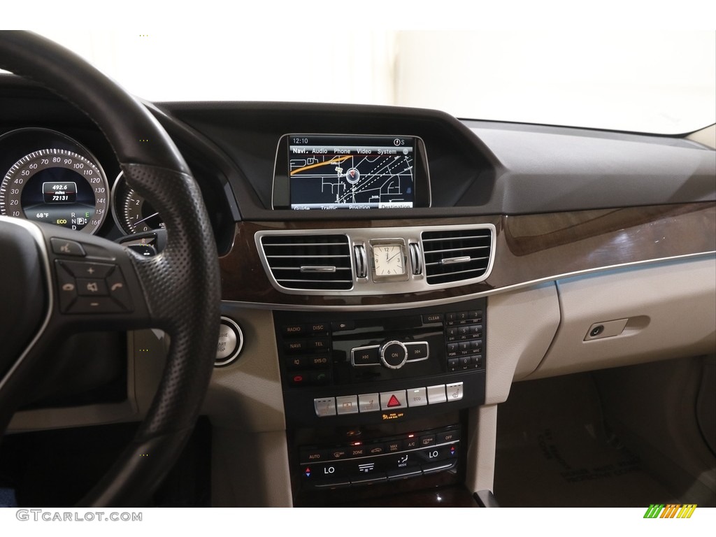 2014 E 350 4Matic Sport Sedan - Lunar Blue Metallic / Silk Beige/Espresso Brown photo #9