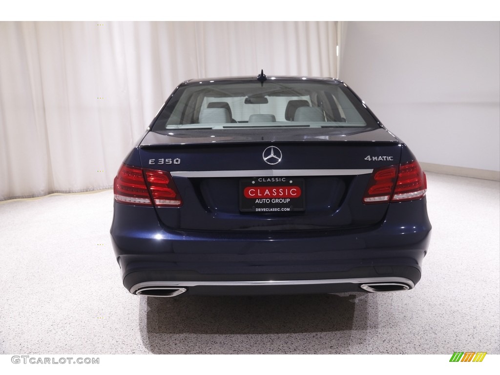 2014 E 350 4Matic Sport Sedan - Lunar Blue Metallic / Silk Beige/Espresso Brown photo #19