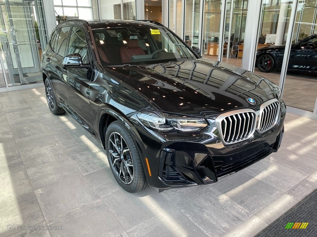 Black Sapphire Metallic 2022 BMW X3 xDrive30i Exterior Photo #144344204