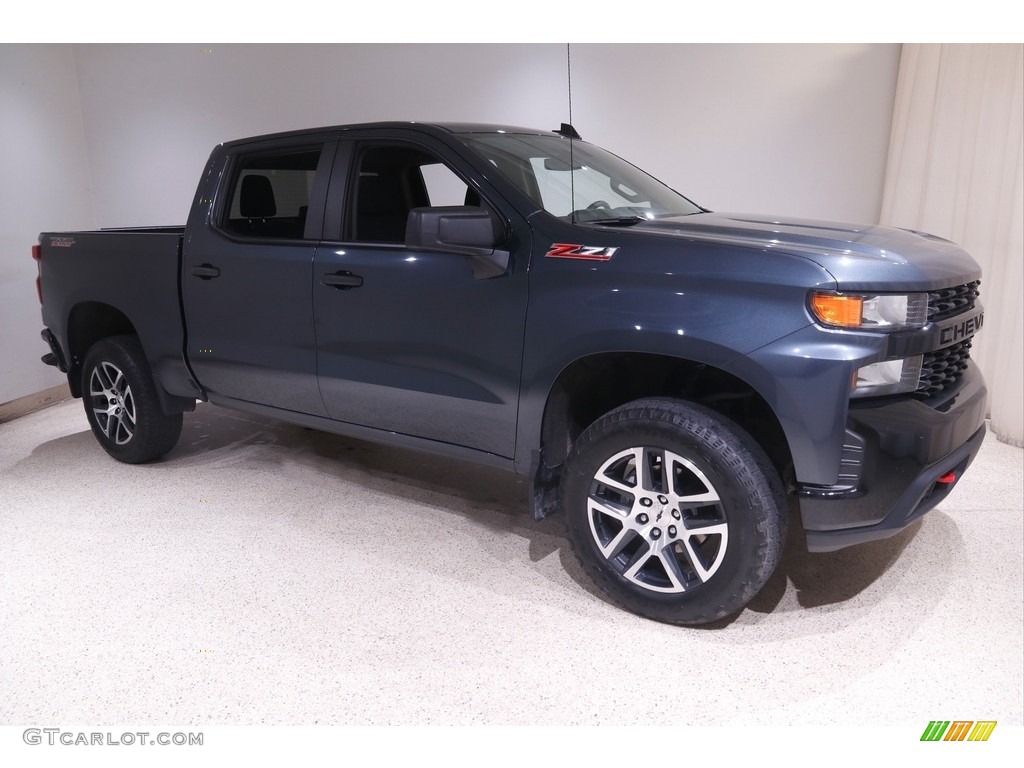 2020 Silverado 1500 Custom Trail Boss Crew Cab 4x4 - Shadow Gray Metallic / Jet Black photo #1