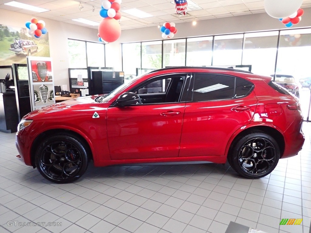 2022 Stelvio Quadrifoglio AWD - Rosso (Red) Etna / Black photo #2