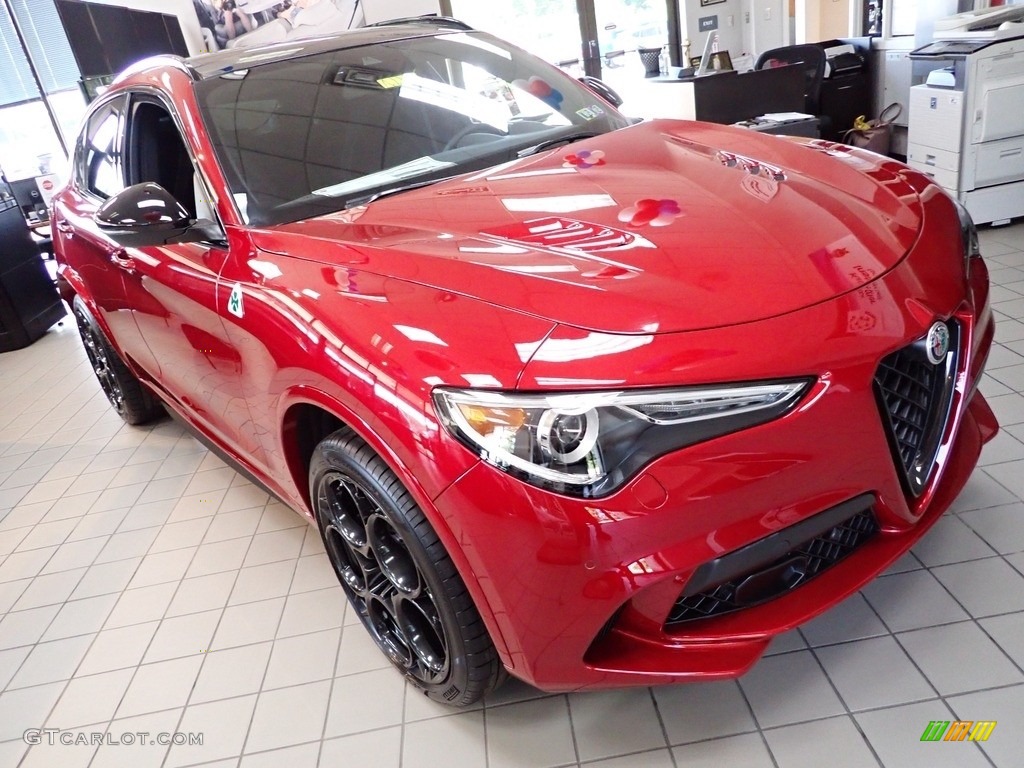 2022 Stelvio Quadrifoglio AWD - Rosso (Red) Etna / Black photo #7