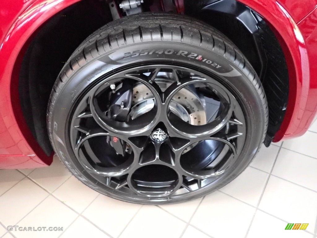 2022 Stelvio Quadrifoglio AWD - Rosso (Red) Etna / Black photo #9