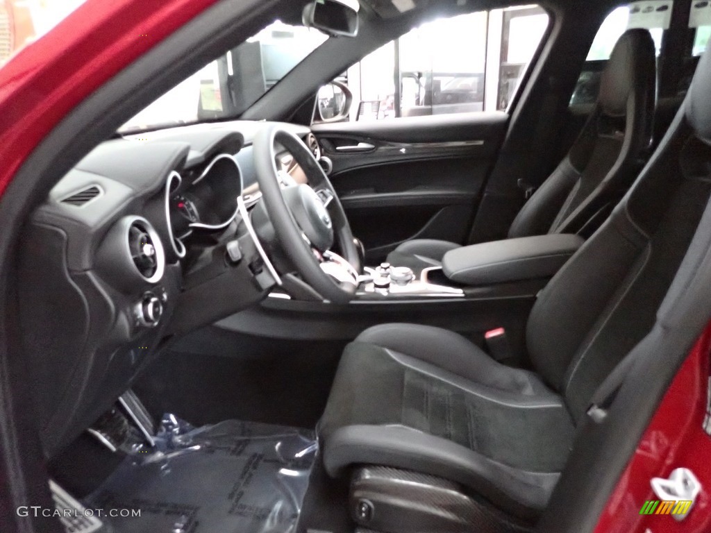 Black Interior 2022 Alfa Romeo Stelvio Quadrifoglio AWD Photo #144345472