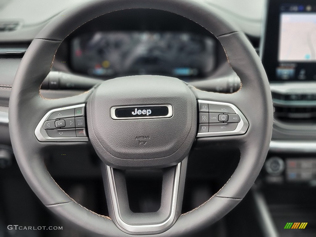 2022 Jeep Compass Limited 4x4 Black Steering Wheel Photo #144346552