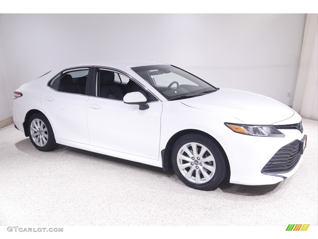 2019 Camry LE - Super White / Ash photo #1