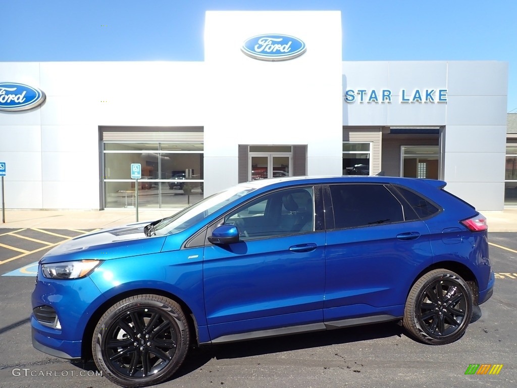 2022 Edge ST-Line AWD - Atlas Blue Metallic / Ebony photo #1