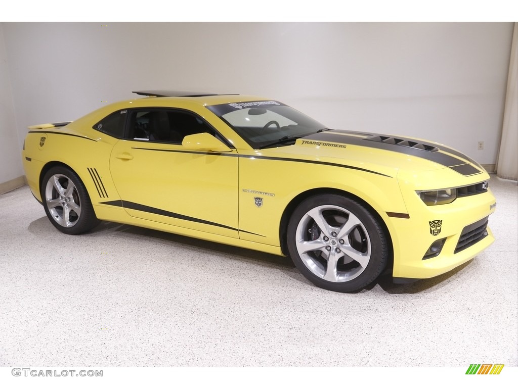 2015 Camaro SS Coupe - Bright Yellow / Black photo #1