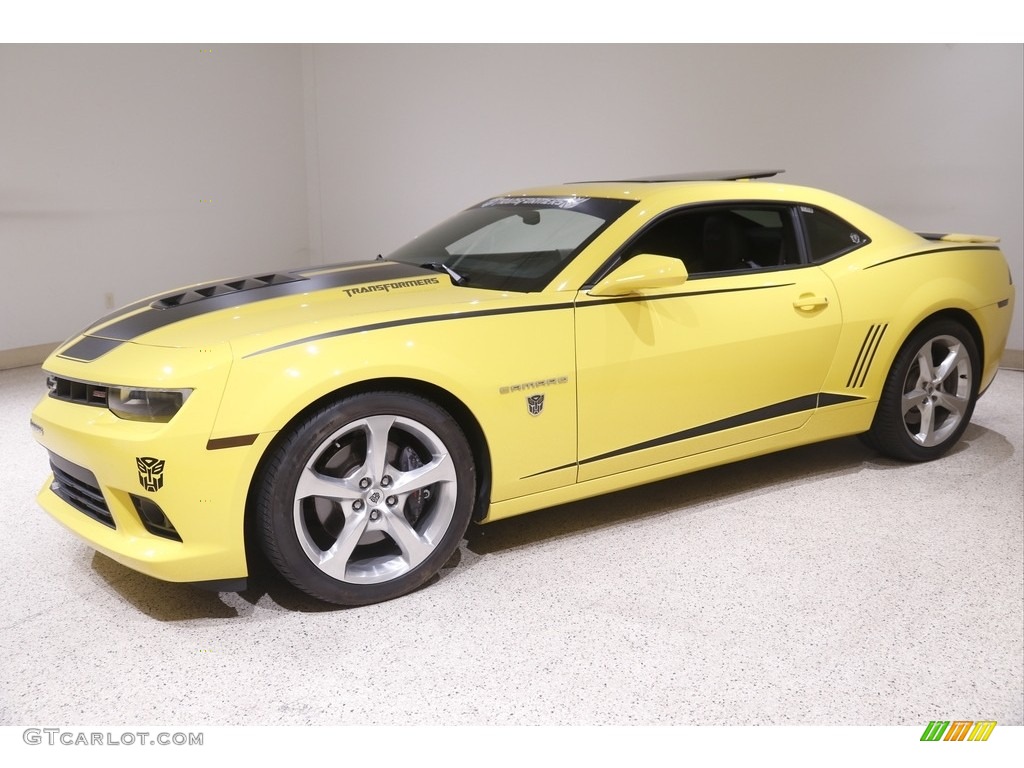 2015 Camaro SS Coupe - Bright Yellow / Black photo #3