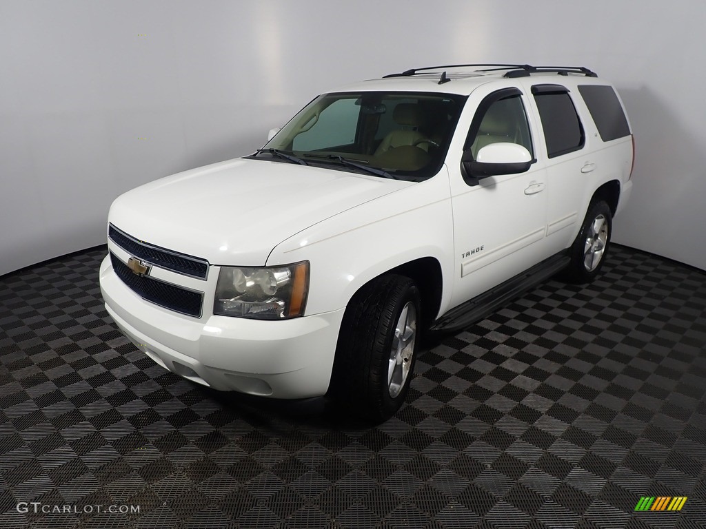 2010 Tahoe LT 4x4 - Summit White / Light Cashmere/Dark Cashmere photo #11