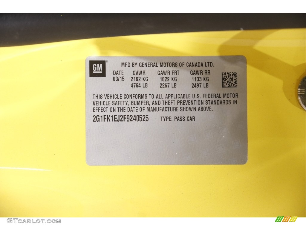2015 Camaro SS Coupe - Bright Yellow / Black photo #22
