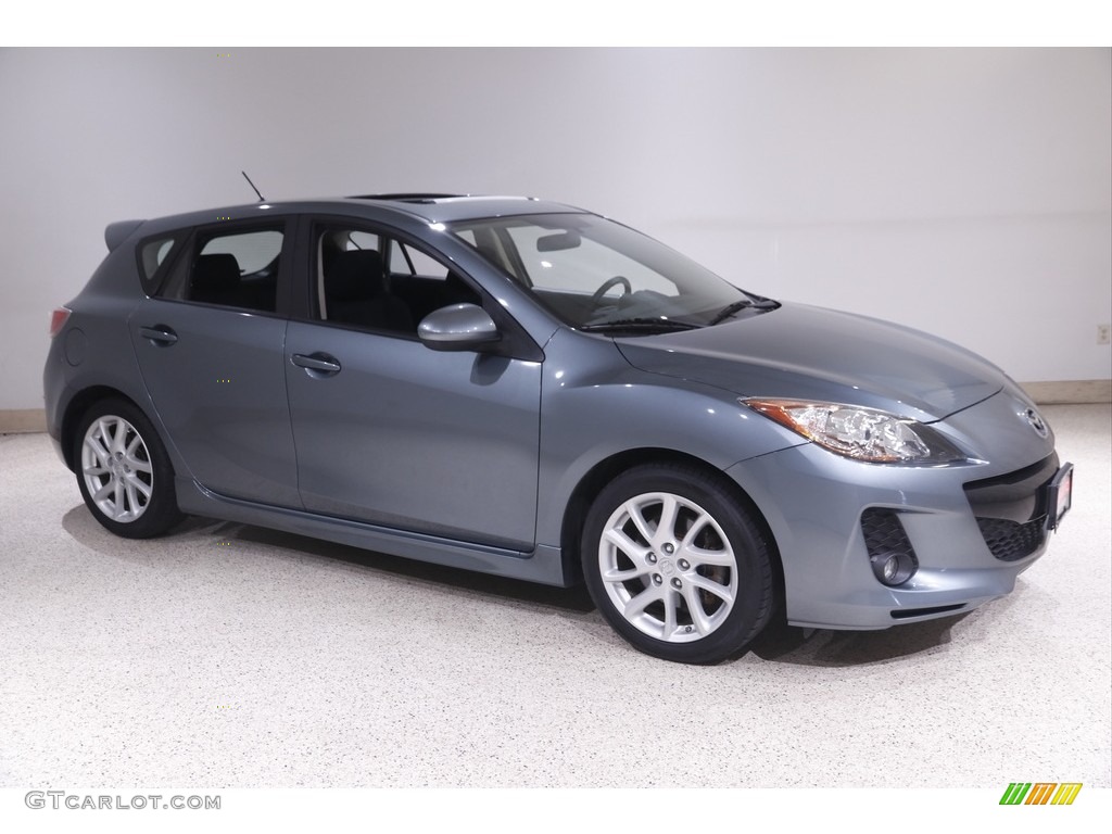 Dolphin Gray Mica 2012 Mazda MAZDA3 s Touring 5 Door Exterior Photo #144349522