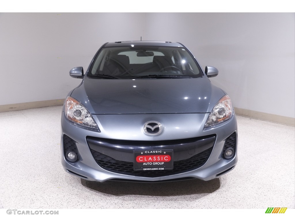 2012 MAZDA3 s Touring 5 Door - Dolphin Gray Mica / Black photo #2