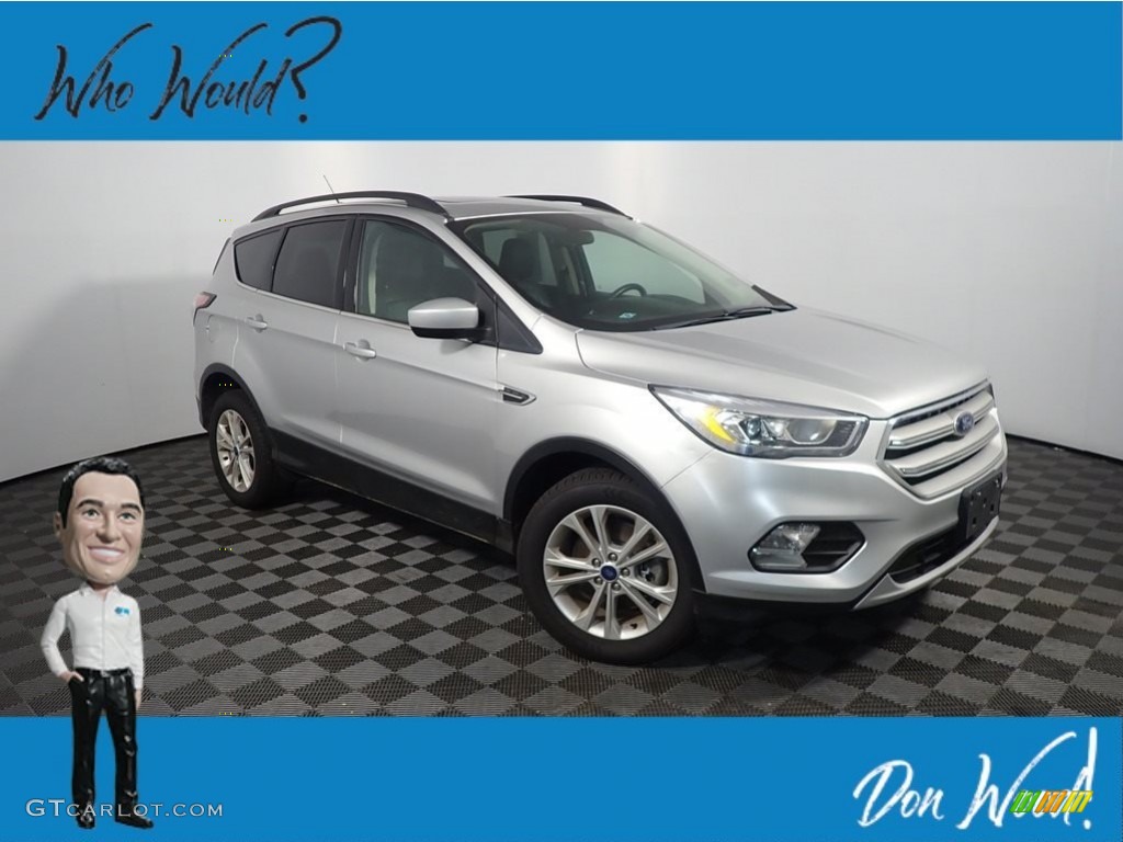 2018 Escape SEL 4WD - Ingot Silver / Charcoal Black photo #1