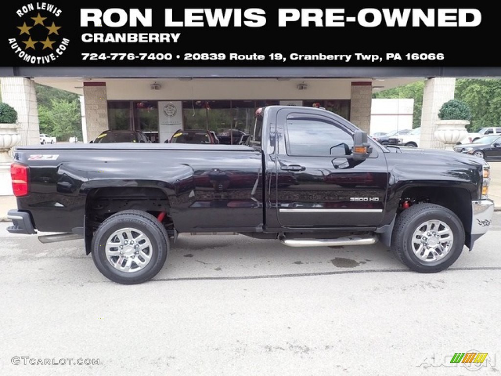 2016 Silverado 3500HD LT Regular Cab 4x4 - Black / Jet Black photo #1