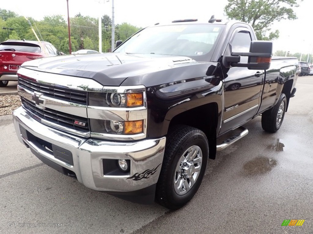 Black 2016 Chevrolet Silverado 3500HD LT Regular Cab 4x4 Exterior Photo #144351175