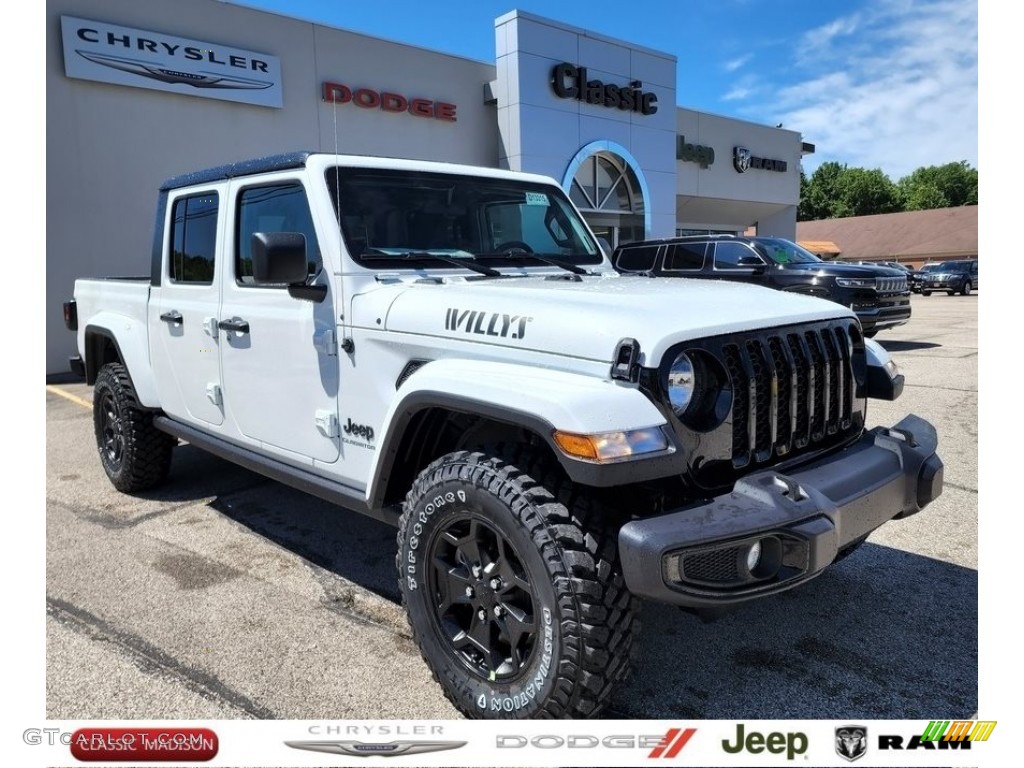 2022 Gladiator Willys 4x4 - Bright White / Black photo #1