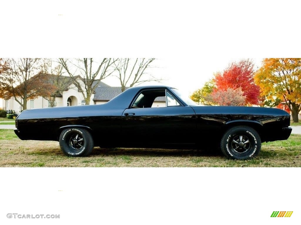 Tuxedo Black 1971 Chevrolet El Camino Standard El Camino Model Exterior Photo #144352037