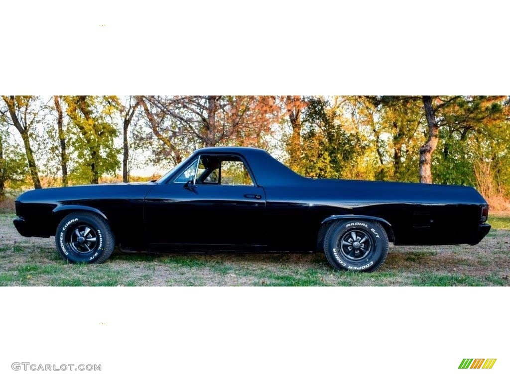 Tuxedo Black 1971 Chevrolet El Camino Standard El Camino Model Exterior Photo #144352049
