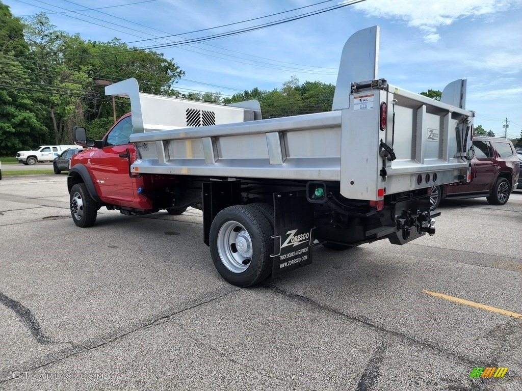 Flame Red 2022 Ram 5500 Tradesman Regular Cab 4x4 Dump Truck Exterior Photo #144352763