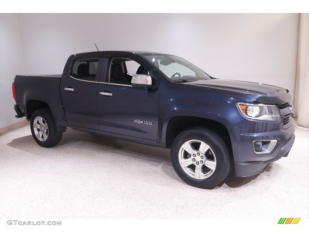 2018 Colorado Z71 Crew Cab 4x4 - Centennial Blue Metallic / Jet Black photo #1