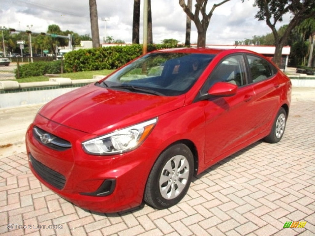 Boston Red 2015 Hyundai Accent GLS Exterior Photo #144355899