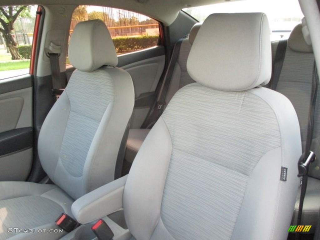 2015 Accent GLS - Boston Red / Gray photo #4