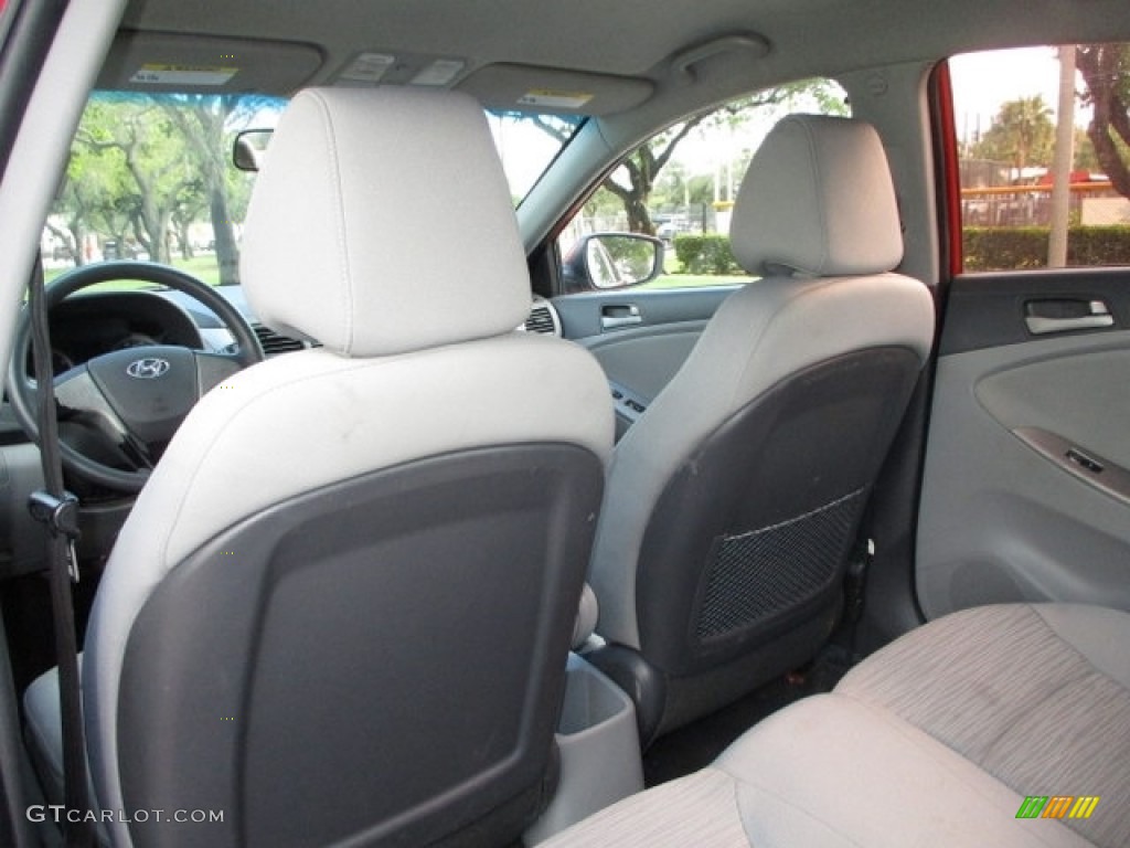 2015 Accent GLS - Boston Red / Gray photo #12