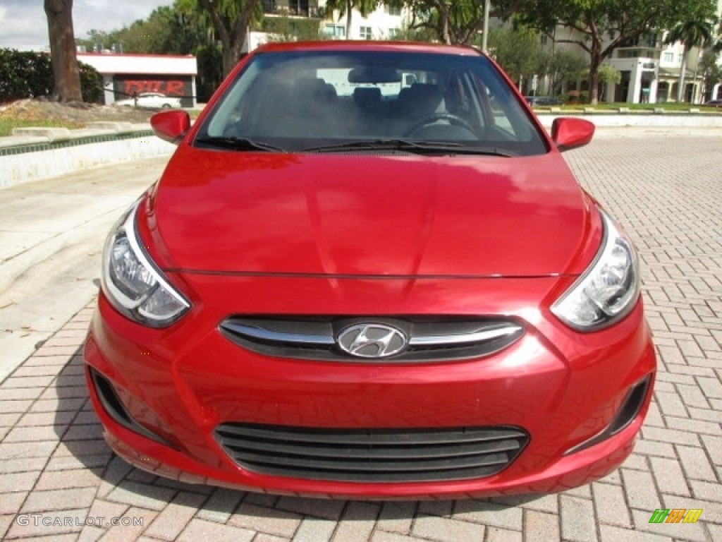 2015 Accent GLS - Boston Red / Gray photo #15