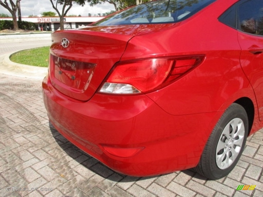 2015 Accent GLS - Boston Red / Gray photo #19
