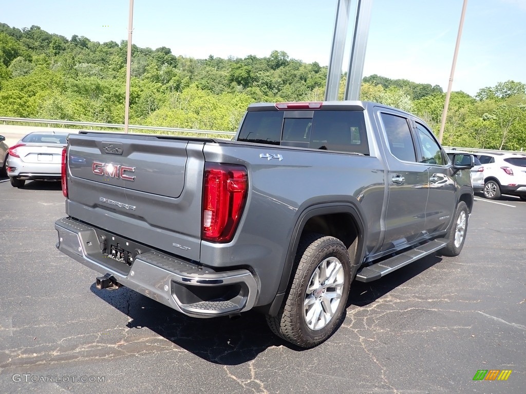 2019 Sierra 1500 SLT Crew Cab 4WD - Satin Steel Metallic / Jet Black photo #7