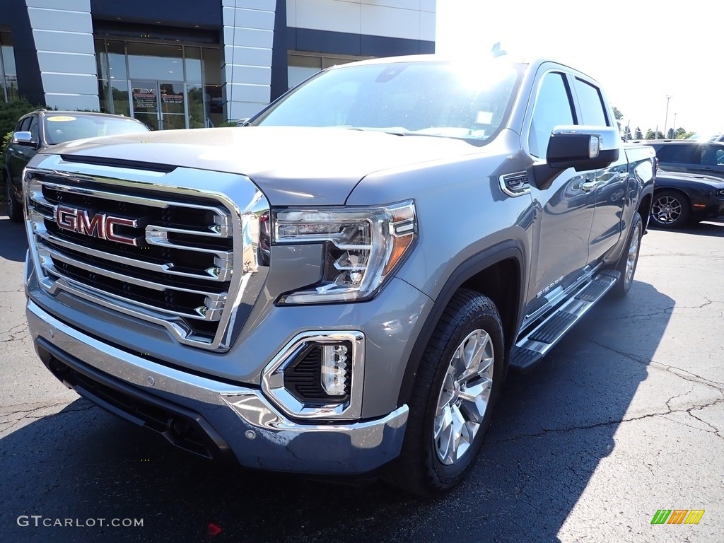 2019 Sierra 1500 SLT Crew Cab 4WD - Satin Steel Metallic / Jet Black photo #12