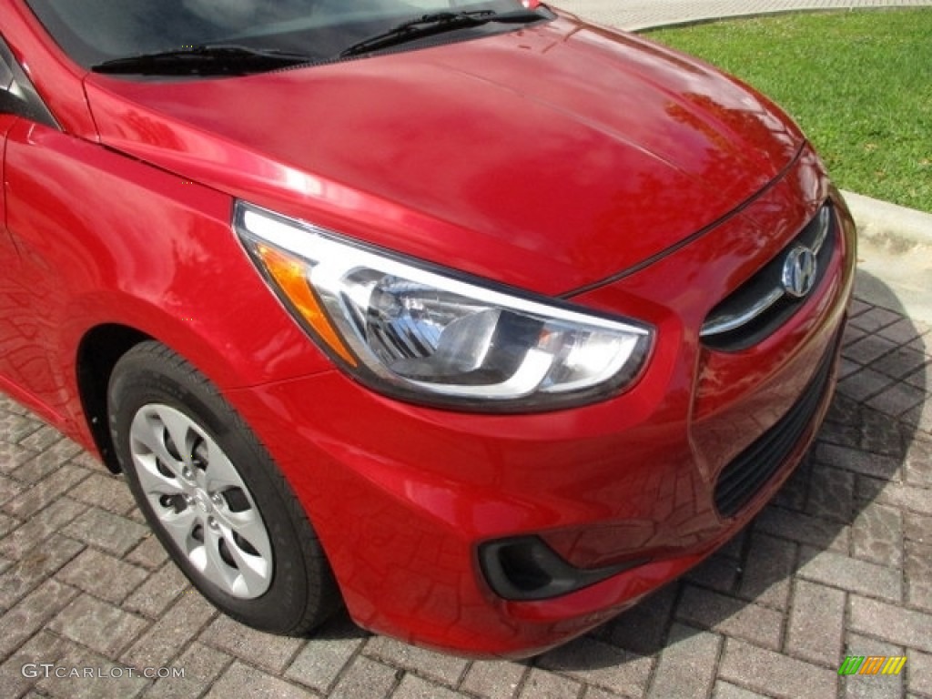 2015 Accent GLS - Boston Red / Gray photo #32