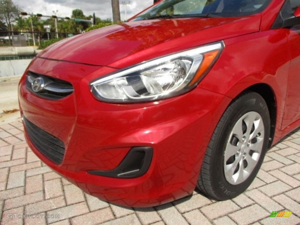 2015 Accent GLS - Boston Red / Gray photo #39