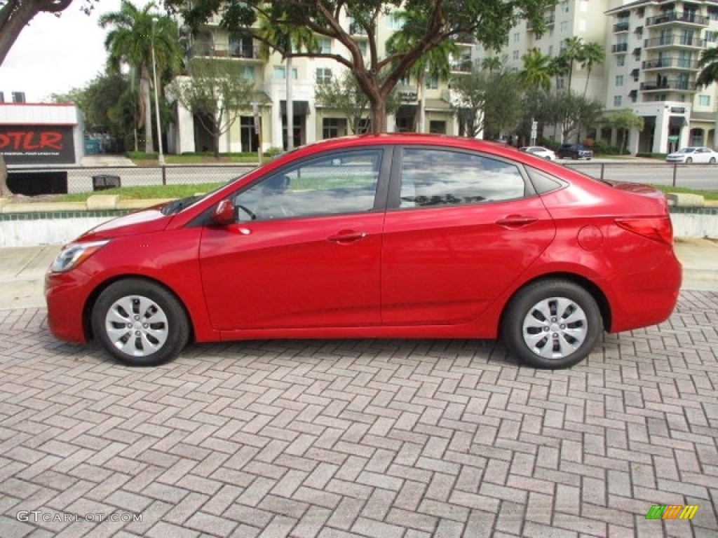 Boston Red 2015 Hyundai Accent GLS Exterior Photo #144356694