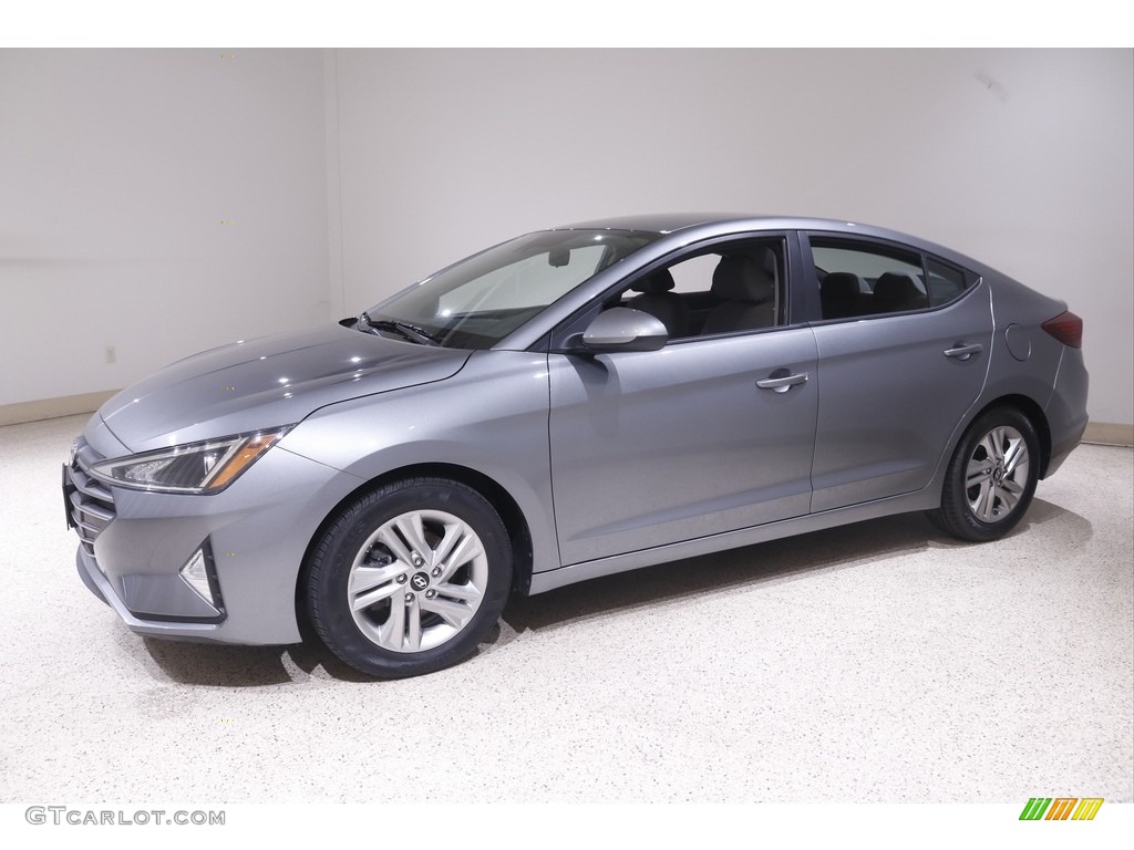 2019 Elantra SEL - Galactic Gray / Gray photo #3