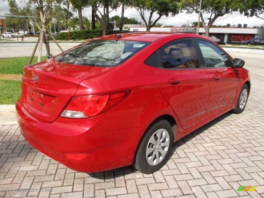 2015 Accent GLS - Boston Red / Gray photo #47