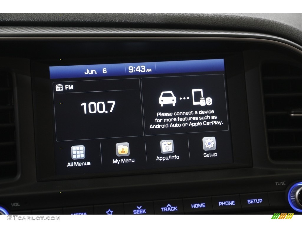 2019 Elantra SEL - Galactic Gray / Gray photo #10