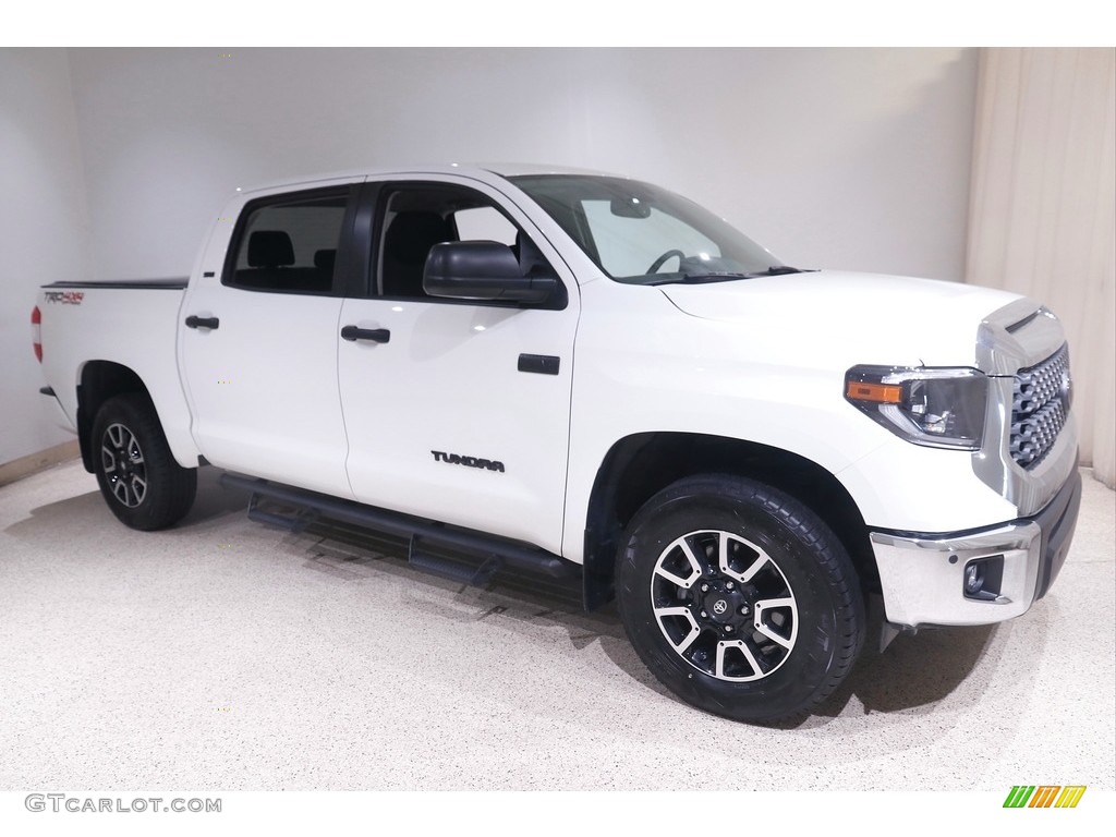 2020 Tundra TRD Off Road CrewMax 4x4 - Super White / Black photo #1