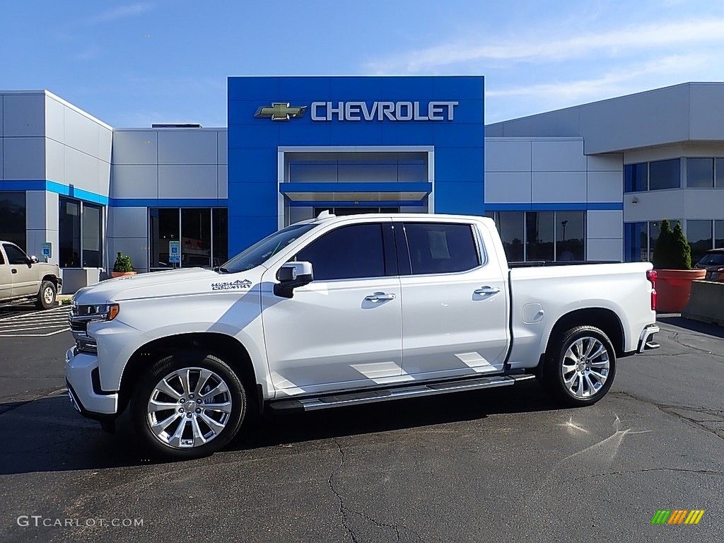 2021 Silverado 1500 High Country Crew Cab 4x4 - Iridescent Pearl Tricoat / Jet Black photo #1