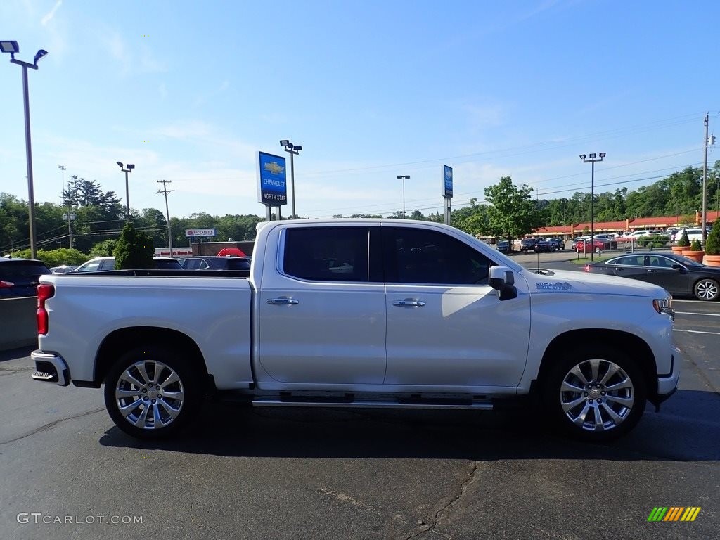 2021 Silverado 1500 High Country Crew Cab 4x4 - Iridescent Pearl Tricoat / Jet Black photo #9