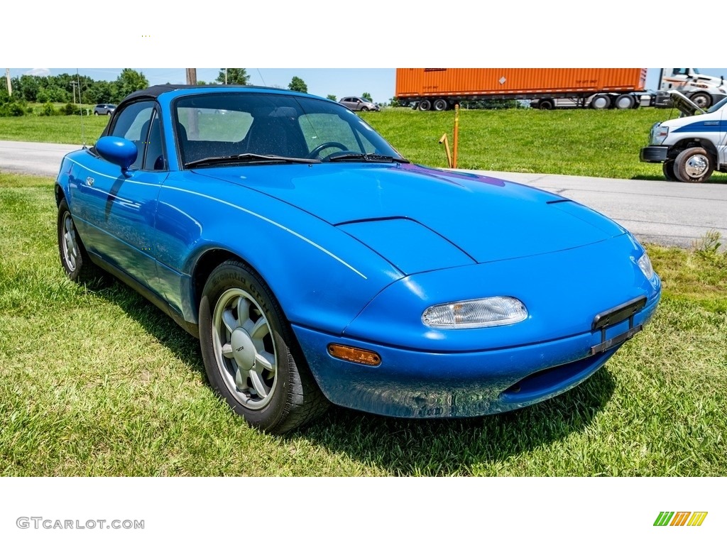 1991 MX-5 Miata Roadster - Mariner Blue / Gray photo #1