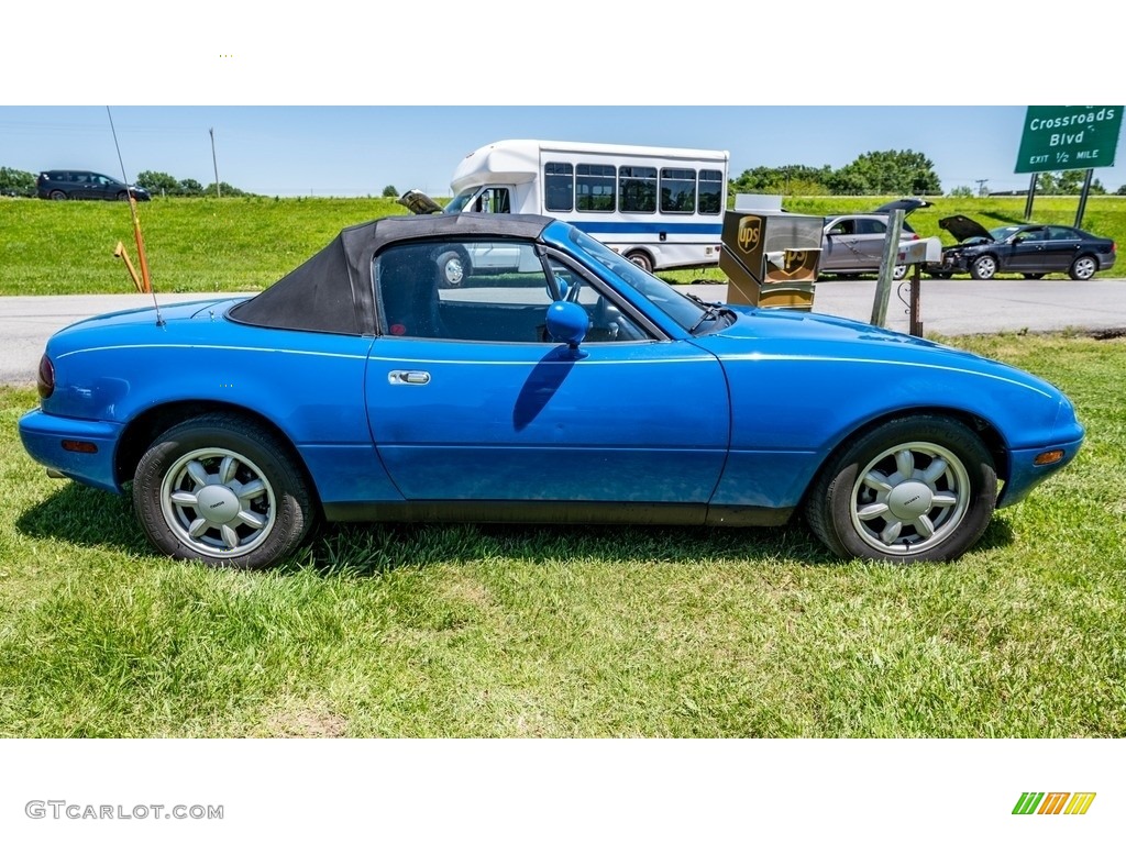 1991 MX-5 Miata Roadster - Mariner Blue / Gray photo #3