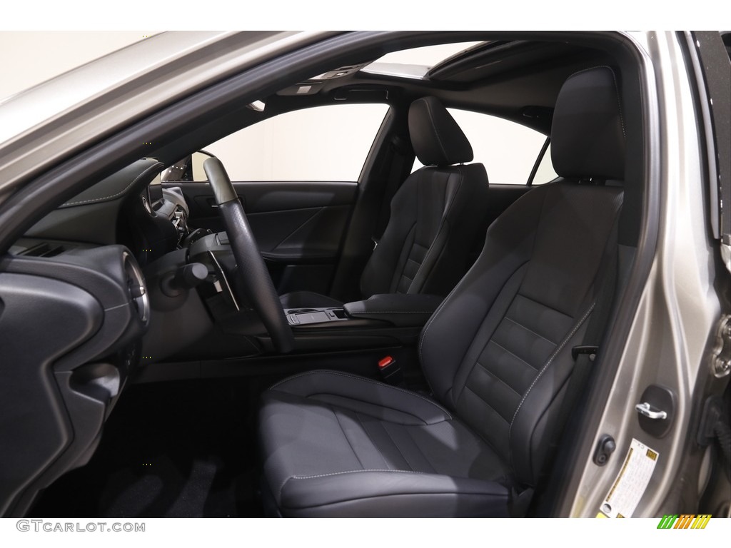 Black Interior 2021 Lexus IS 350 F Sport AWD Photo #144358074