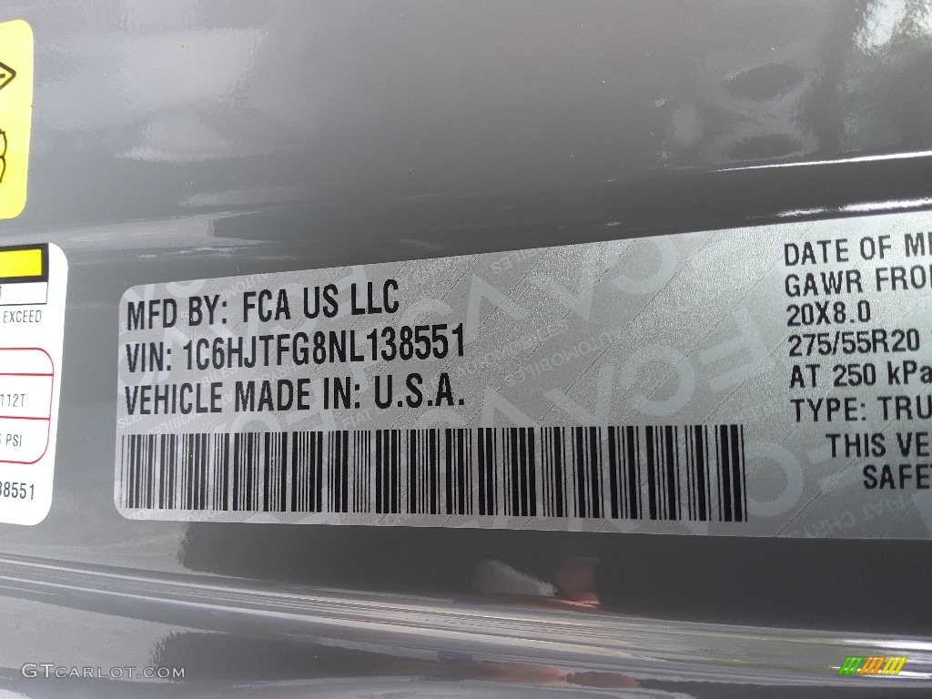 2022 Gladiator High Altitude 4x4 - Sting-Gray / Black/Steel Gray photo #31