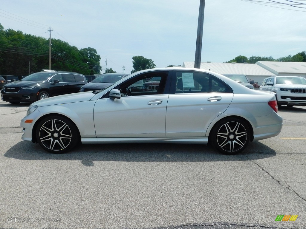 2013 C 300 4Matic Sport - Iridium Silver Metallic / Black photo #2