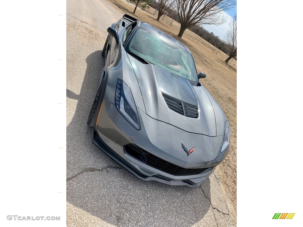 2016 Corvette Z06 Coupe - Shark Gray Metallic / Adrenaline Red photo #3