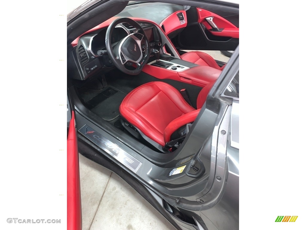 2016 Corvette Z06 Coupe - Shark Gray Metallic / Adrenaline Red photo #4