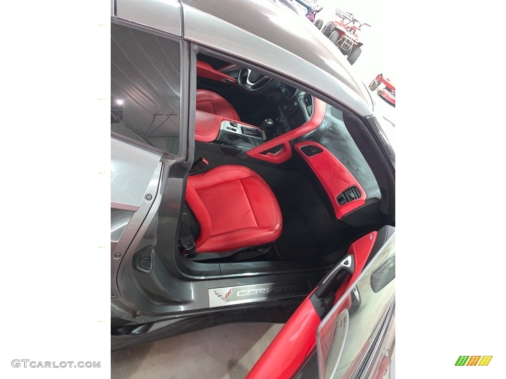 2016 Corvette Z06 Coupe - Shark Gray Metallic / Adrenaline Red photo #6